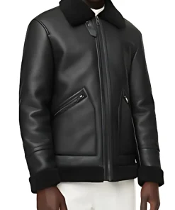 mens-shearling-black-faux-leather-jacket