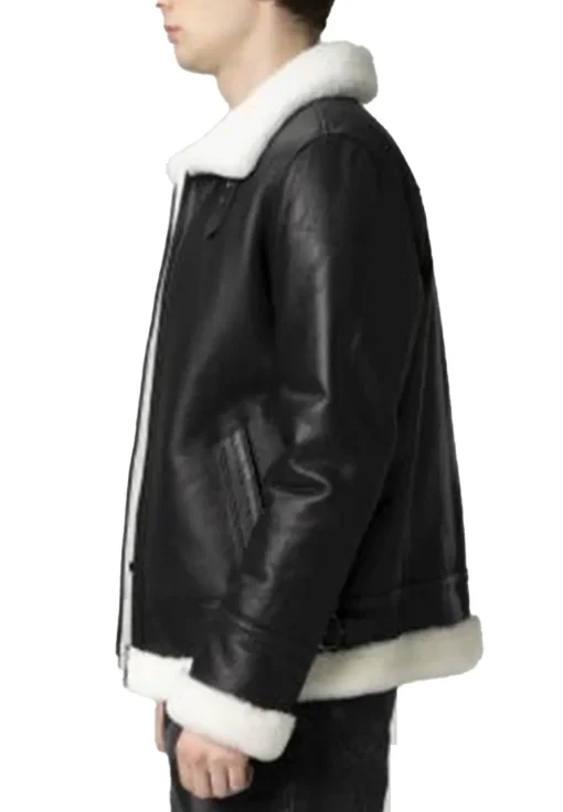 mens-shearling-lined-black-faux-leather-jacket