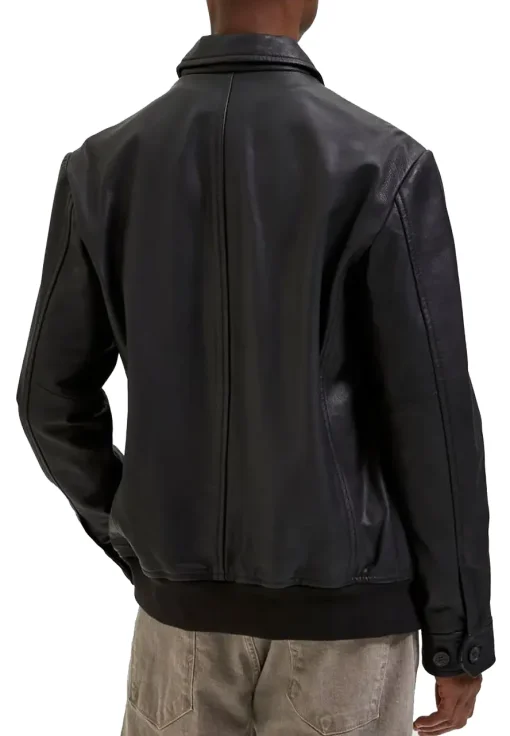 mens-shirt-collar-black-faux-leather-racer-jacket