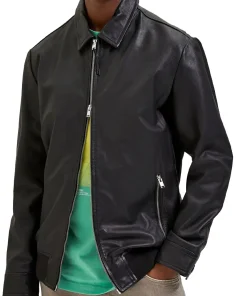 mens-shirt-collar-black-faux-leather-racer-jacket