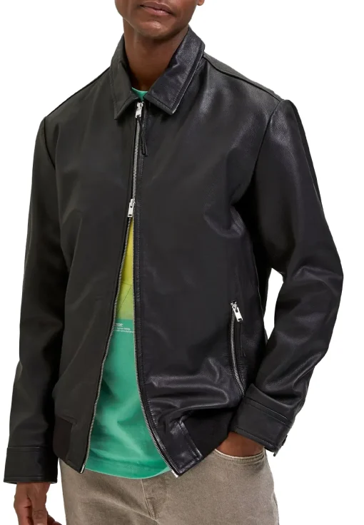 mens-shirt-collar-black-faux-leather-racer-jacket