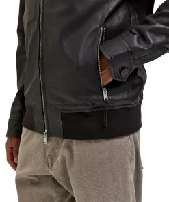 mens-shirt-collar-black-faux-leather-racer-jacket