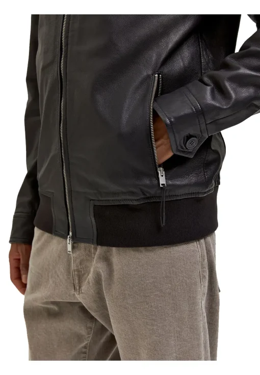 mens-shirt-collar-black-faux-leather-racer-jacket