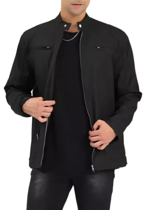 mens-stand-collar-faux-leather-black-biker-jacket