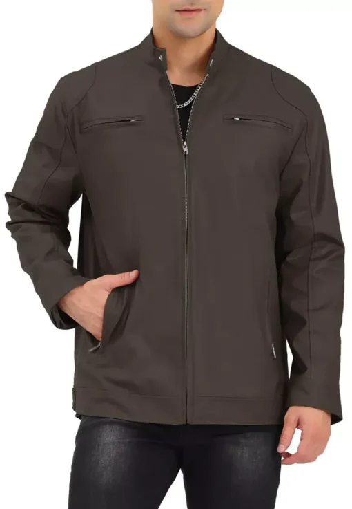 mens-stand-collar-faux-leather-brown-biker-jacket