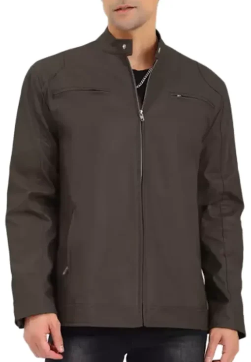 mens-stand-collar-faux-leather-brown-biker-jacket