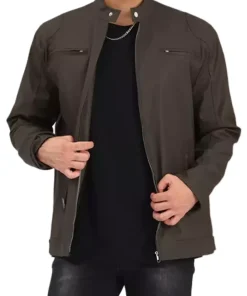mens-stand-collar-faux-leather-brown-biker-jacket