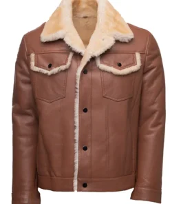 mens-trucker-brown-faux-leather-shearling-jacket
