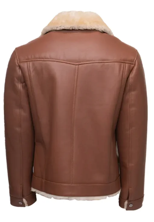 mens-trucker-brown-faux-leather-shearling-jacket