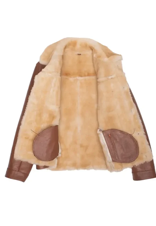 mens-trucker-brown-faux-leather-shearling-jacket