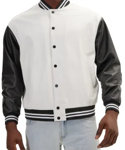mens-two-tone-white-and-black-faux-leather-bomber-jacket