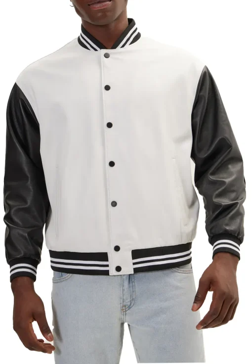 mens-two-tone-white-and-black-faux-leather-bomber-jacket
