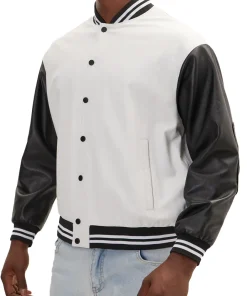 mens-two-tone-white-and-black-faux-leather-bomber-jacket