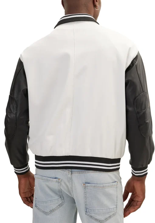 mens-white-and-black-faux-leather-bomber-jacket