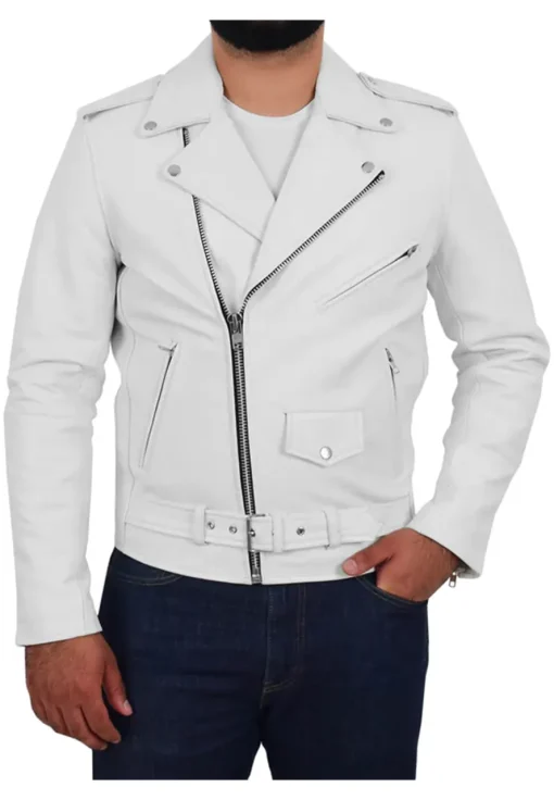 mens-white-faux-leather-rock-biker-jacket