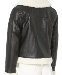 womens-aviator-black-faux-leather-shearling-jacket
