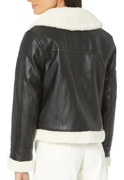 womens-aviator-black-faux-leather-shearling-jacket