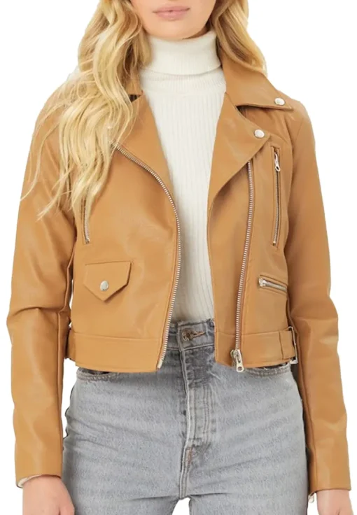 womens-biker-camel-faux-leather-jacket