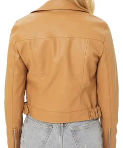 womens-biker-camel-faux-leather-jacket