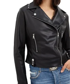 womens-biker-faux-leather-black-jacket