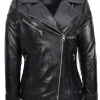 womens-black-biker-faux-leather-cross-zip-jacket