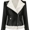 womens-black-biker-faux-leather-shearling-jacket