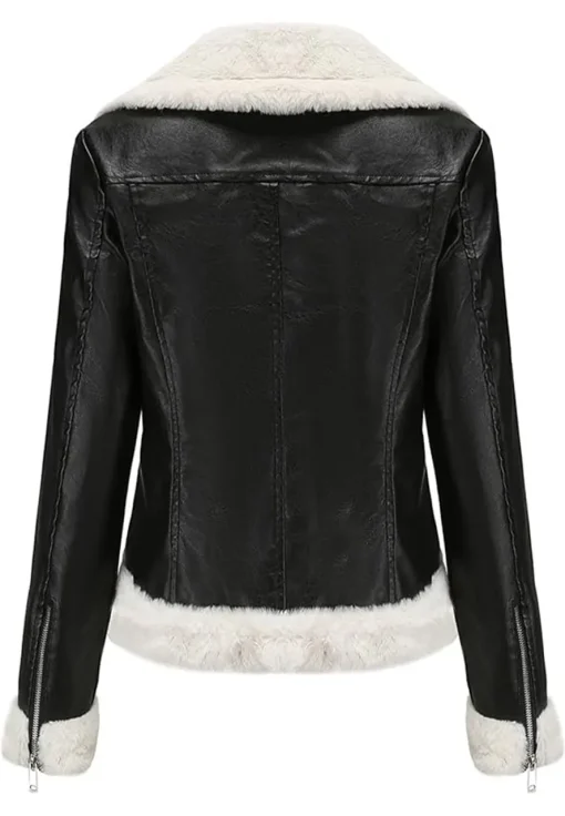 womens-black-biker-faux-leather-shearling-jacket