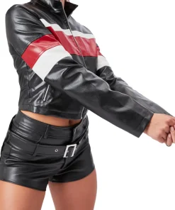 womens-black-faux-leather-crop-jacket-with-red-and-white-stripes