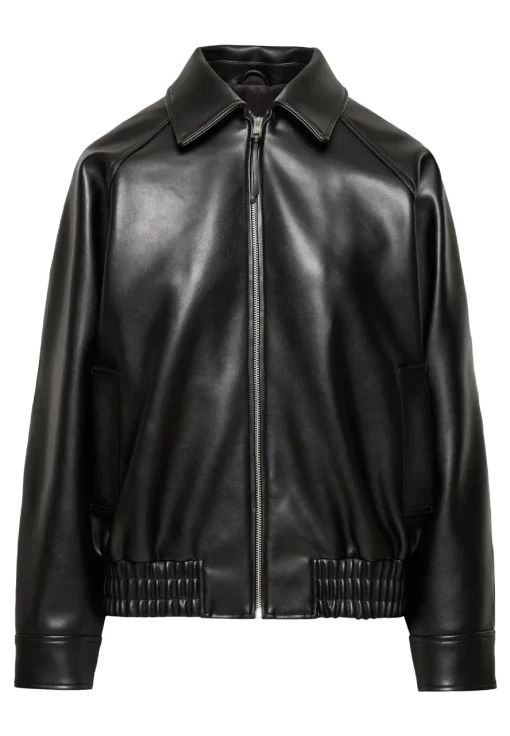 womens-black-faux-leather-oversized-bomber-jacket