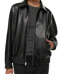 womens-black-faux-leather-oversized-bomber-jacket