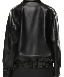 womens-black-faux-leather-oversized-bomber-jacket