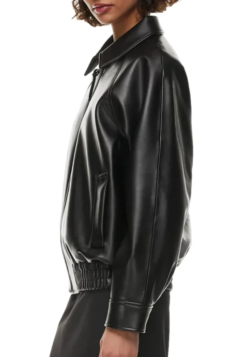 womens-black-faux-leather-oversized-bomber-jacket