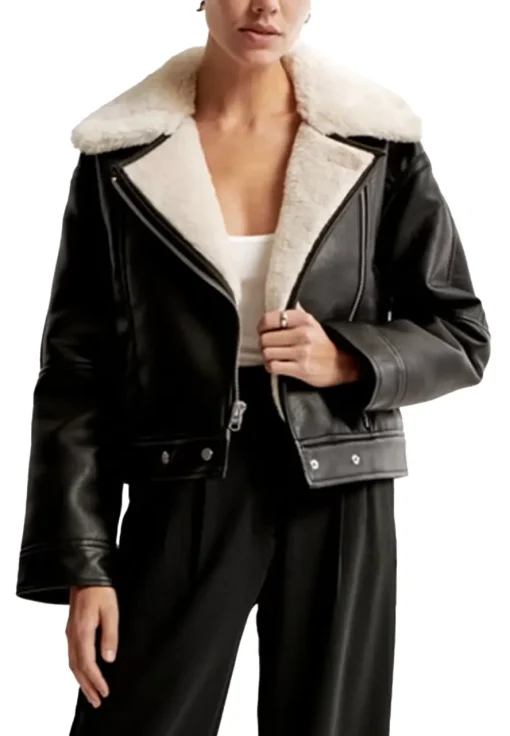 womens-black-faux-leather-shearling-biker-jacket
