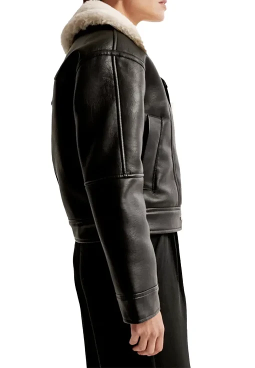 womens-black-faux-leather-shearling-biker-jacket