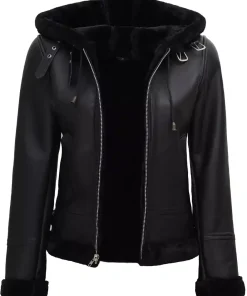 womens-black-faux-leather-shearling-jacket-with-hood