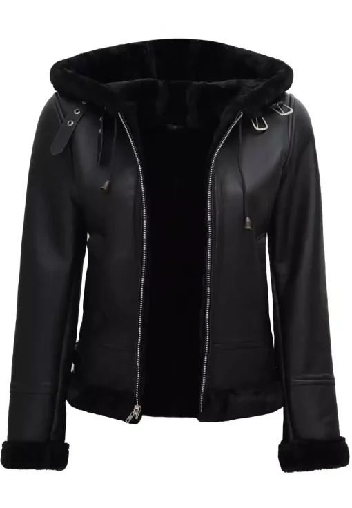 womens-black-faux-leather-shearling-jacket-with-hood