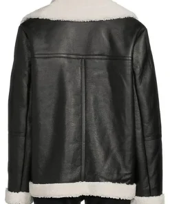 womens-black-faux-leather-white-shearling-jacket
