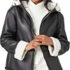 womens-black-faux-leather-white-shearling-jacket-with-hood