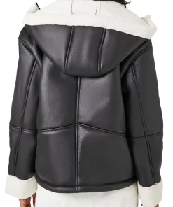 womens-black-faux-leather-white-shearling-jacket-with-hood