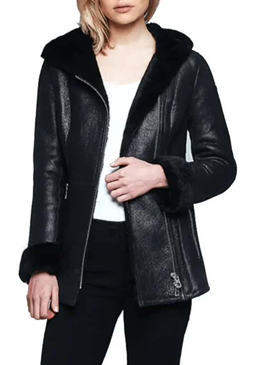 womens-black-shearling-faux-leather-hooded-jacket