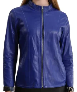 womens-blue-faux-leather-stylish-biker-jacket