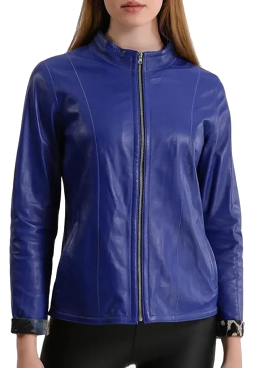 womens-blue-faux-leather-stylish-biker-jacket