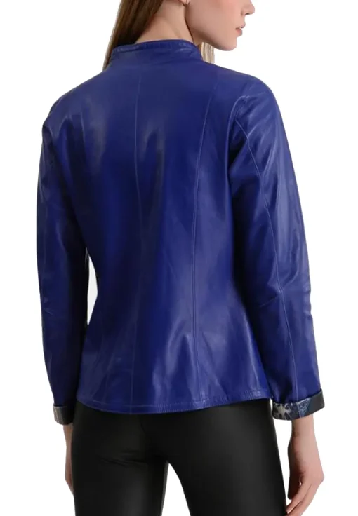 womens-blue-faux-leather-stylish-biker-jacket