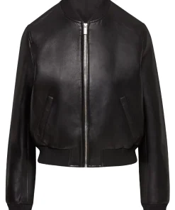 womens-bomber-black-faux-leather-jacket