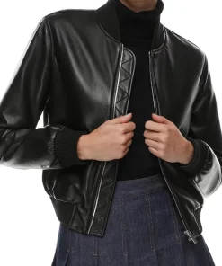 womens-bomber-black-faux-leather-jacket