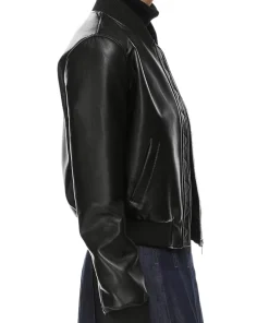 womens-bomber-black-faux-leather-jacket