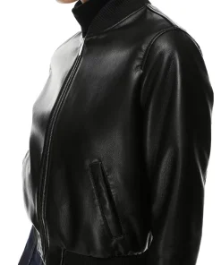 womens-bomber-black-faux-leather-jacket