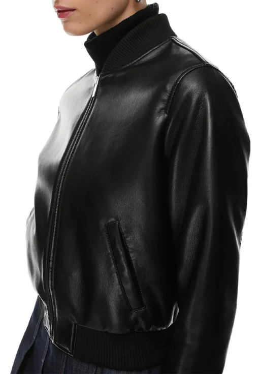 womens-bomber-black-faux-leather-jacket