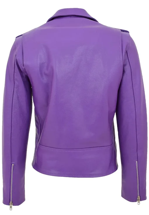 womens-brando-style-lilac-faux-leather-biker-jacket