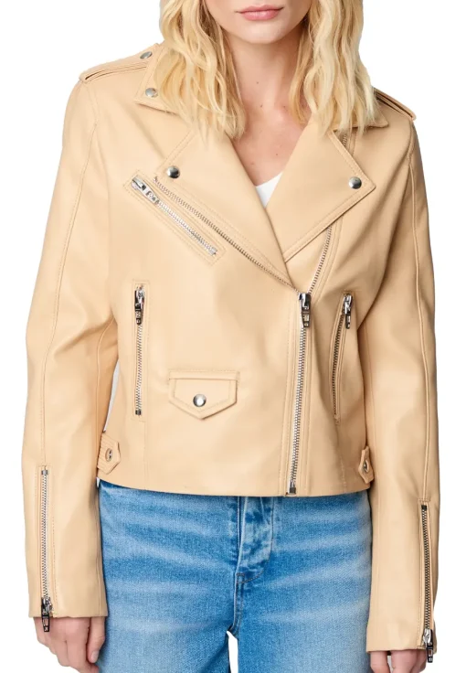 womens-brown-faux-leather-semi-fit-moto-jacket